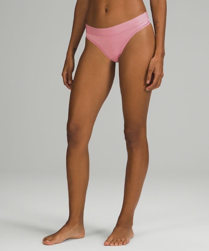 Lululemon UnderEase Thong Underkläder Dam Rosa Grå Bruna | XUTM-70629